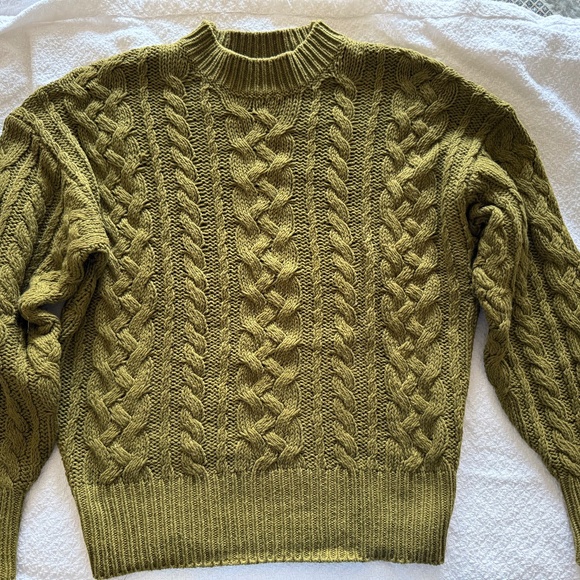 Reformation cashmere and wool sweater - olive green - size XS - Picture 7 of 7